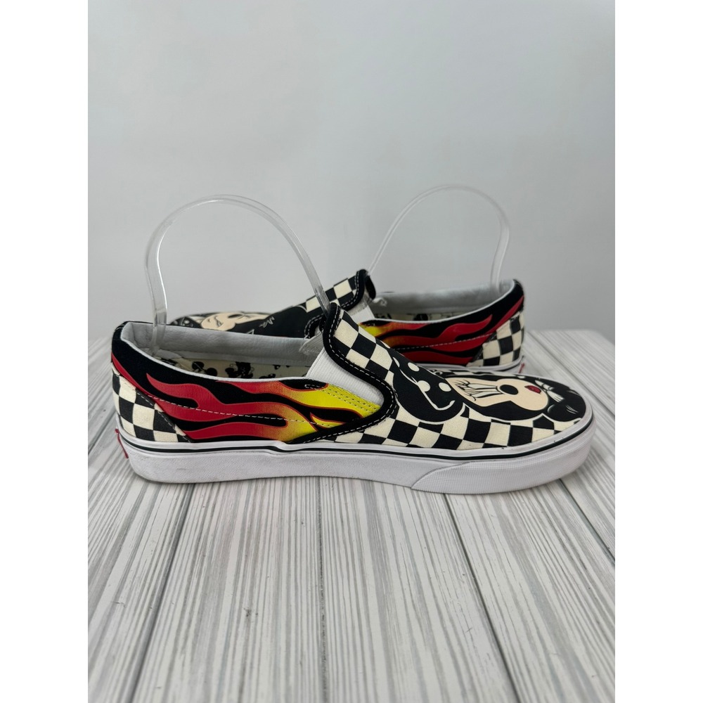 Vans Disney x Mickey & Minnie Flame Classic Slip On Women Size 10 Mens Size 8.5 - Picture 9 of 12